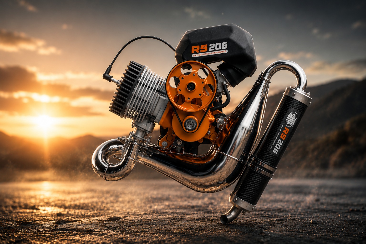 HE RS 206 paramotor engine